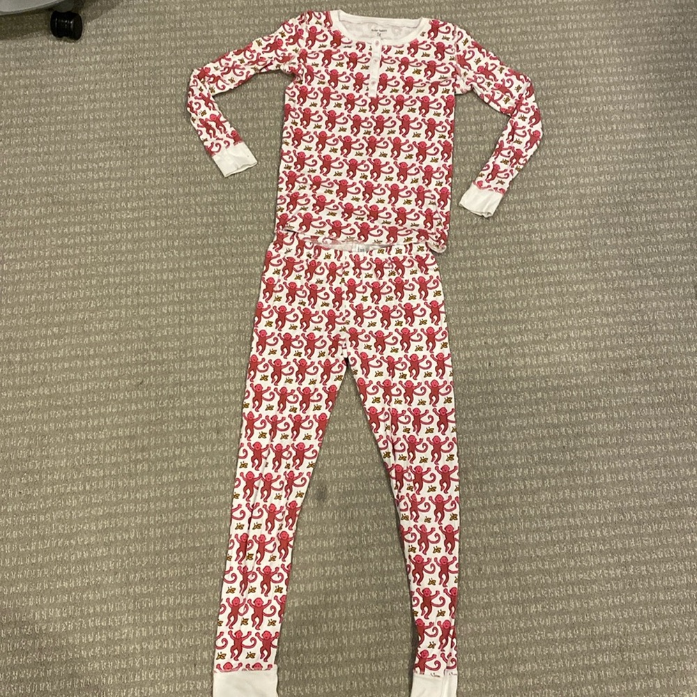 Youth roller rabbit pajama set size 12 youth